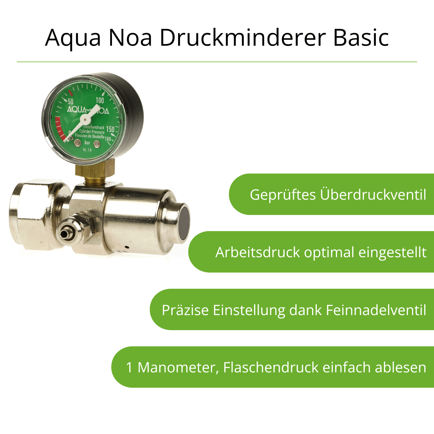 Aqua Noa CO2 Druckminderer Basic